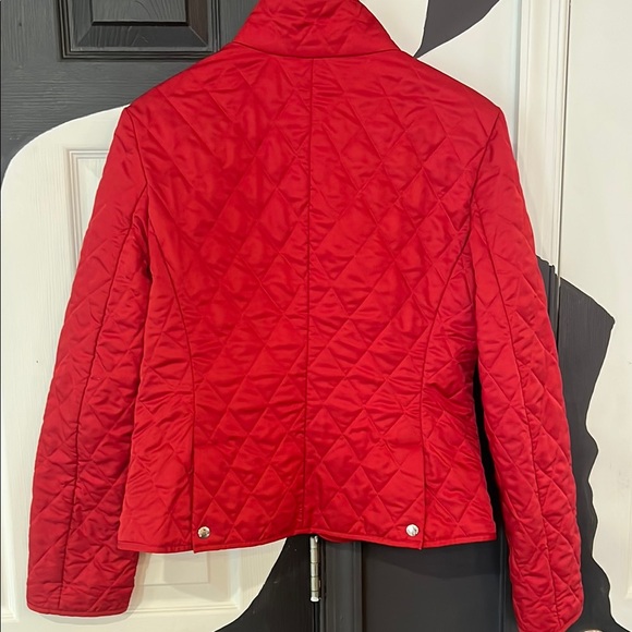 Burberry Red Quilted Jacket - Picture 6 of 7